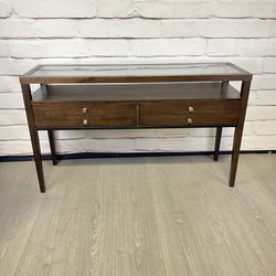 Dark Brown Console Sofa Table
