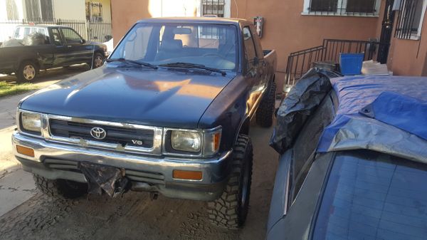 Toyota pickup standard 4x4 6 cylinder color green ano 1995 ...