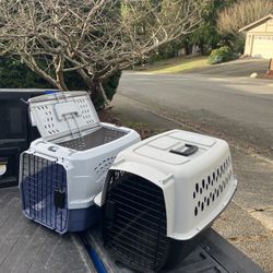 Small Dog Cat Rabbit Bunny Kennel Crate Carrier Like New 24" L by 14” W by 14” H $25 Each