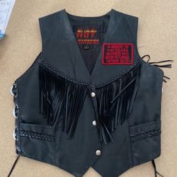 Leather vest 