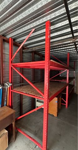 9’/10’ pallet rack / shelving - please read description
