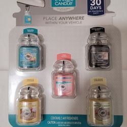 Yankee Candle 5 Pack Car Air Fresheners 