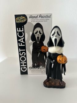 SCREAM Ghostface & Pumpkin Bobblehead Royal Bobbles Statue Head Knocker NECA