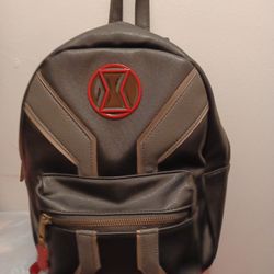 Black Widow Loungefly Mini Backpack. 