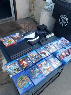 Iron Man VR Glasses VR Camera VR Joy Cons $200! Extra game $20! X 12 is $240!. $200! 2020 Playstation 4 Pro Ps4 1TB. $40! Extra control  $680 so $550!