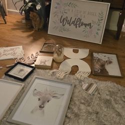 Nursery Toddler Room Decor Boho Pink 