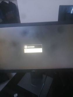 Dell monitor with power cord