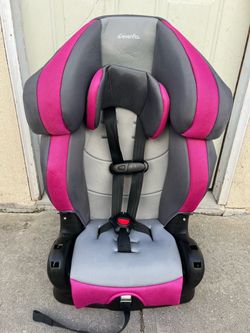 Evenflo Car Seat Pink and Gray