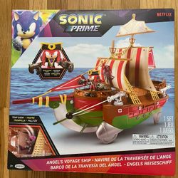 sonic prime knuckles pirate ship playset 
