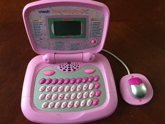 VTech PINK Tote N Go Laptop with Mouse educational Toddler Toy