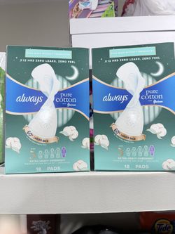 ALWAYS PURE COTTON SIZE 5 $7.00 EACH