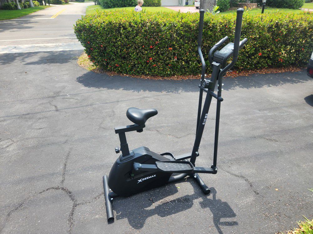 Elliptical Exercise Bike Trainer with Digital Monitor