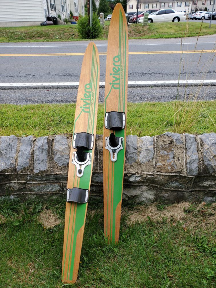 Wood water ski