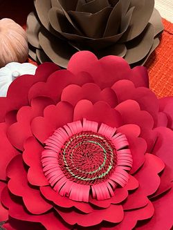 Hand made paper flowers