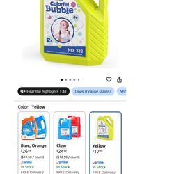 JR Colorful Bubble Solution Refill For Bubbles 