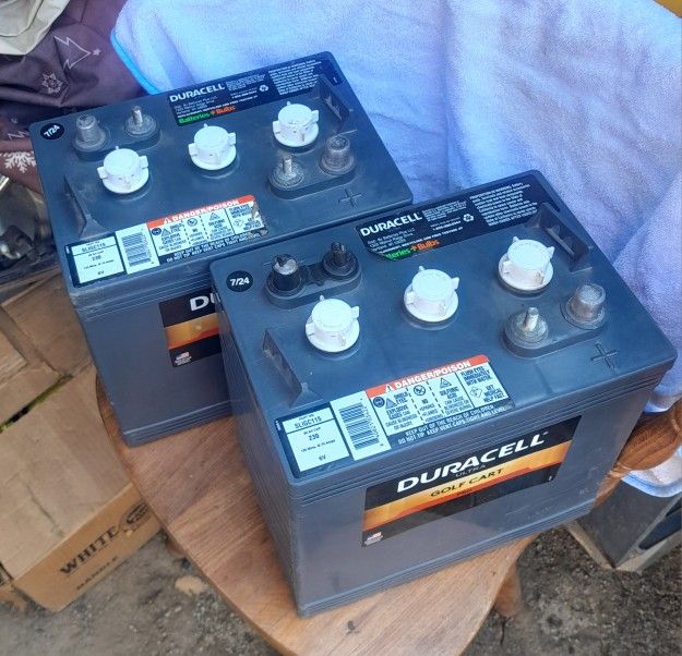 Duracell Golf Cart Ultra BATTERIES 6 Volt