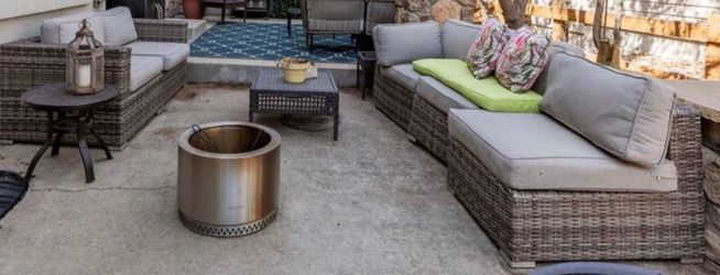 Moving Sale! Outdoor Patio Furniture and Fire-Pit with cover