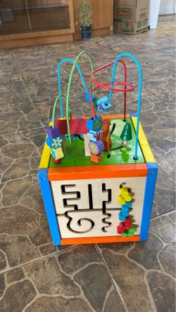 Wooden Activity Cube