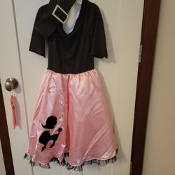Miss Sock Hop Girls' Costume M (8-10)