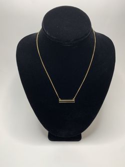 Tag Necklace Gold Plated (14k)