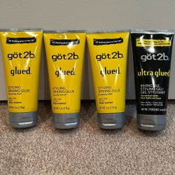Got2B hair styling gel 6 oz: $5 each or 2 for $9