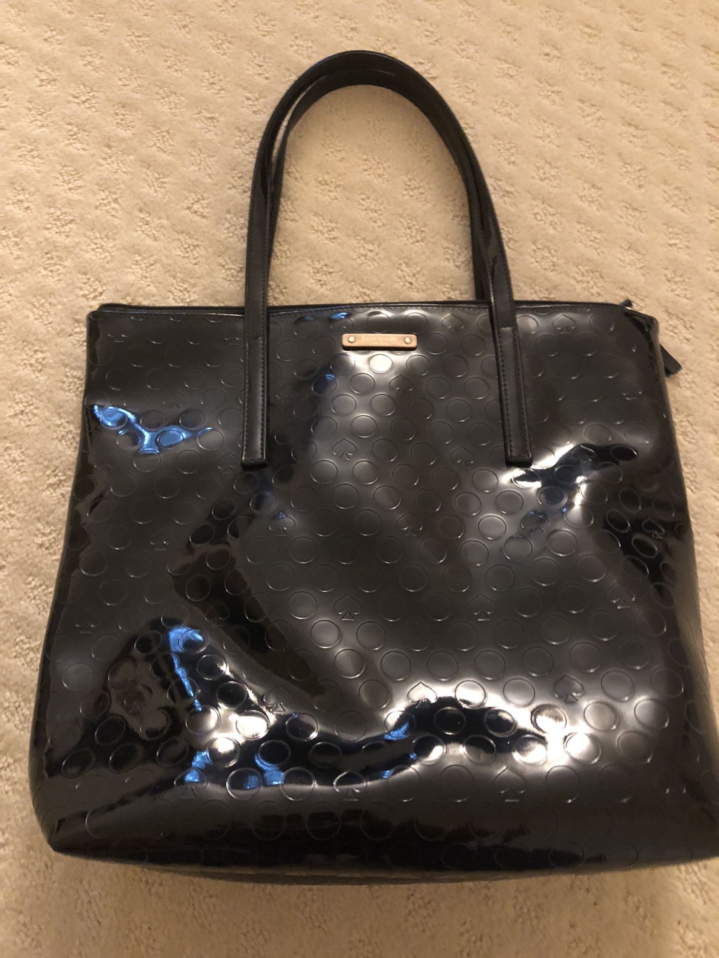 Kate Spade black patent tote