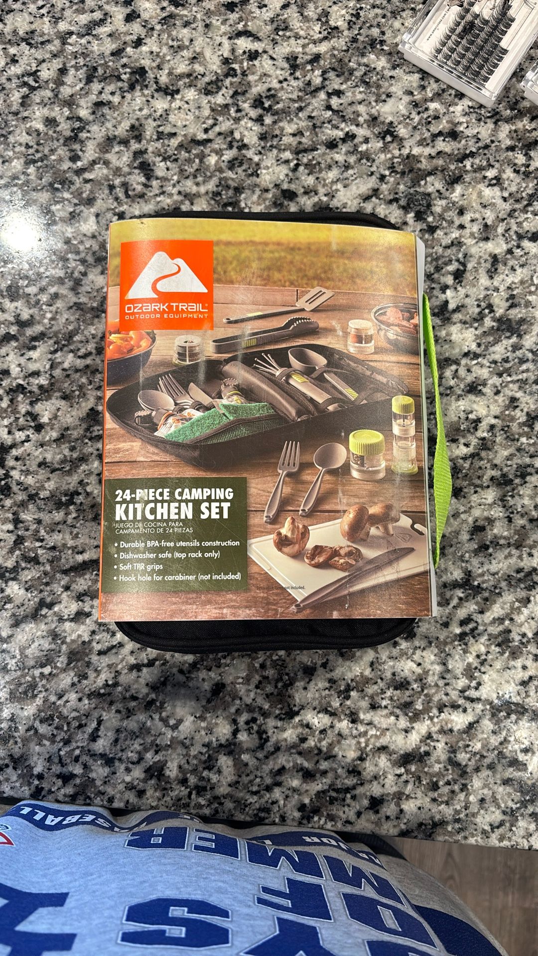 Ozark Trail 24-Piece Plastic Camping Kitchen Set with Travel Bag