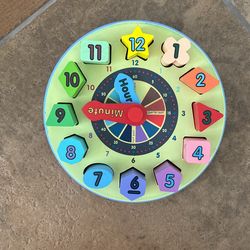 Melissa And Doug Wooden Click With Shapes