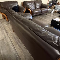 Free Leather Couch 3pcs