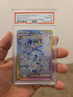 2025 Pokemon Glaceon Ex 150/131 PSA 10