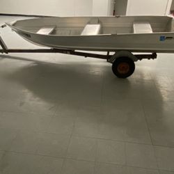 12 Ft Row Boat With Trailer 
