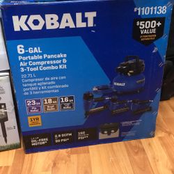 Air Compressor With 3 Tool Combo Kit