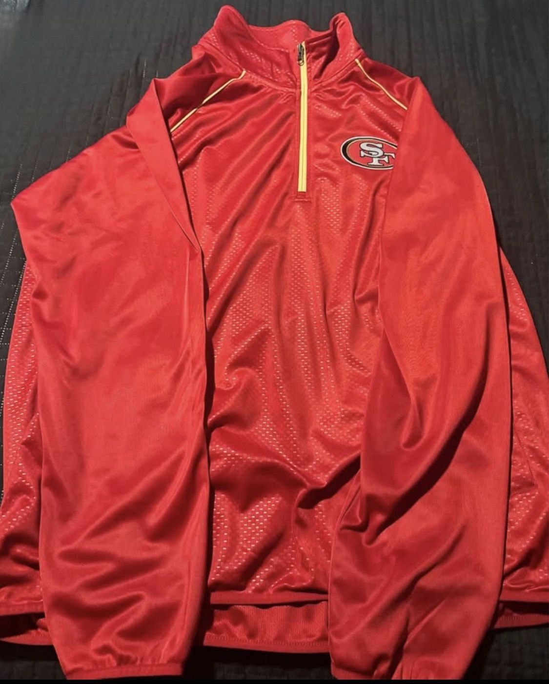 Red SF 49ers Zip Pullover jacket in 2xl men