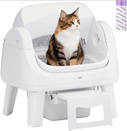 🔥new inbox🔥PetPivot Open Top Self Cleaning Cat Litter Box,