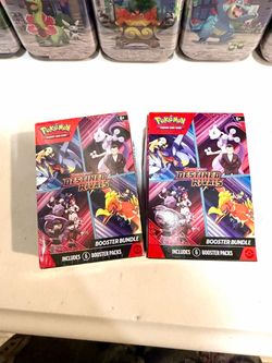 Pokemon Destined Rivals – 1 Sealed Bundle + 1 Box of Sleeved Holos