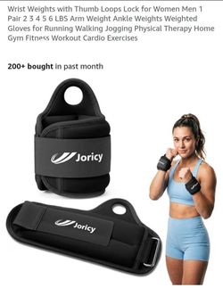 NEW WRIST WEIGHT 3LBS EACH WITH ADJUSTABLE STRAPS