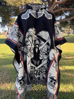 One Piece Adult Size Alpaca Poncho