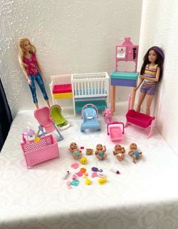 Barbie Doll Nap n Nuture Baby Nursery Set