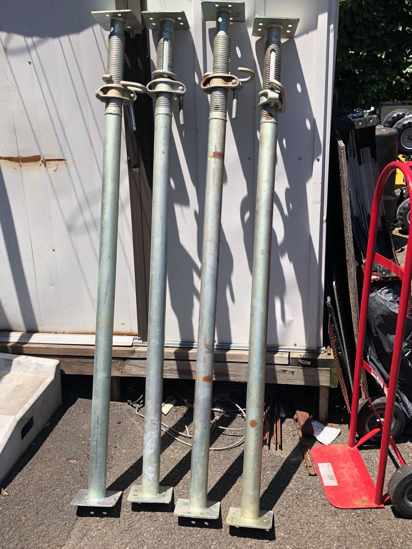 4 8-10 ft aluminum screw jacks