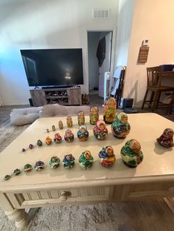 Large Collection of Russian Matryoshka Nesting Dolls