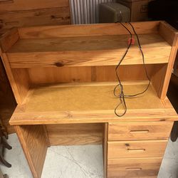 Study desk with working light