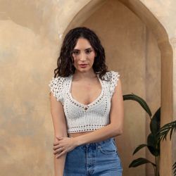 Crochet Boho Angel Top