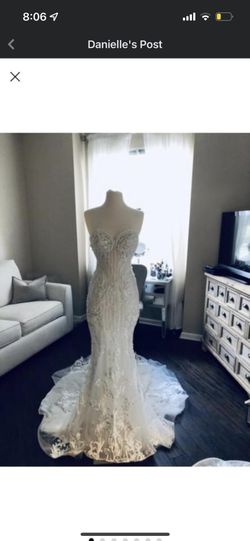 Custom Wedding Dress ( Worn Once)