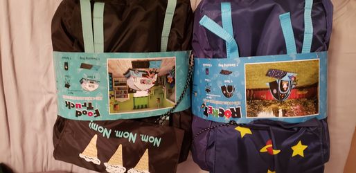New backpack with new tent, sleeping back and chair....rockect bag or food truck bag $20 each