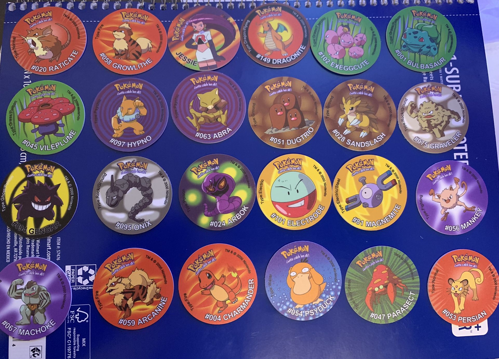 Tazos pokemon