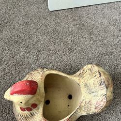 New - Rooster Plant Holder