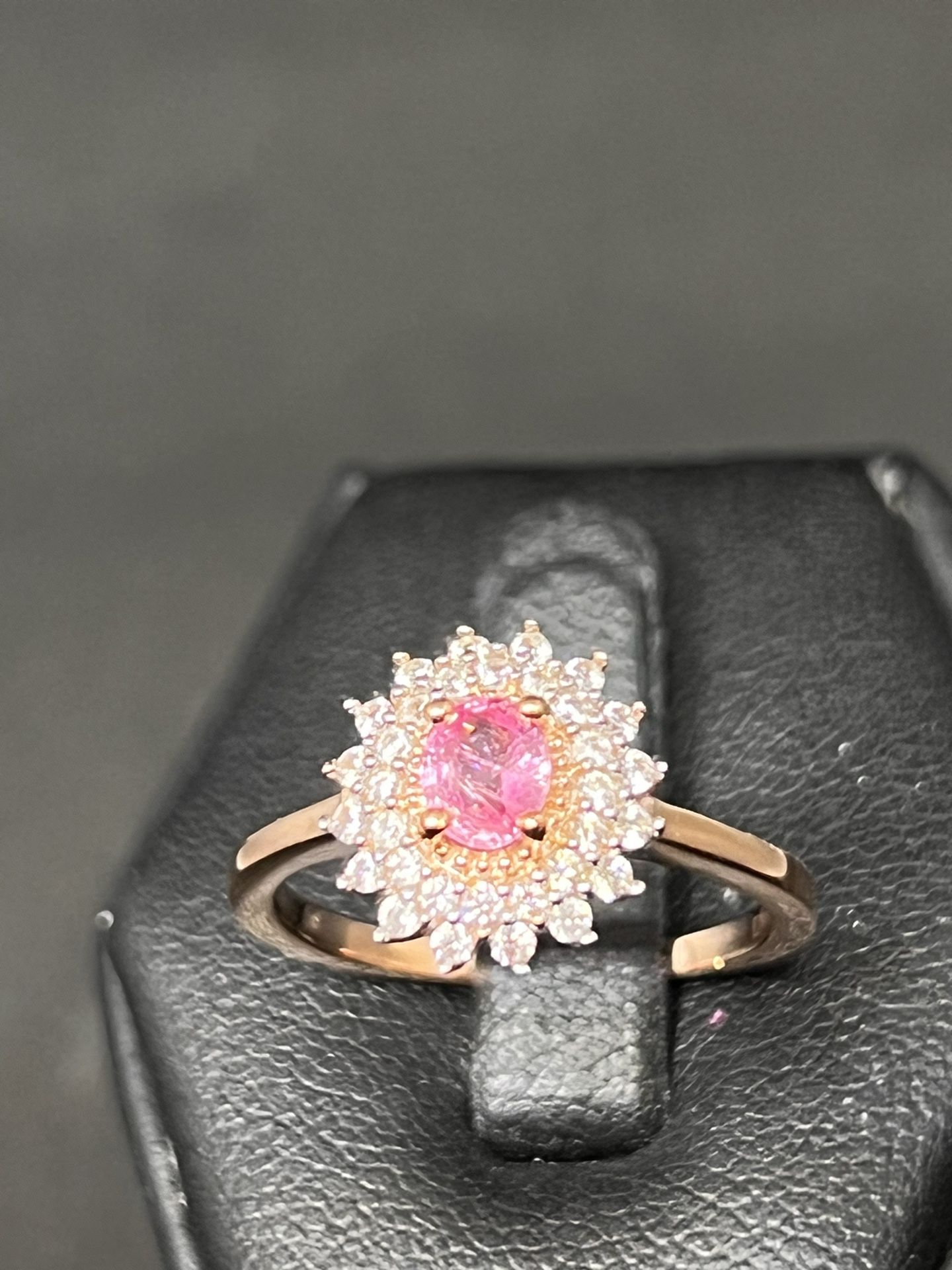 Real Pink Sapphire Ring