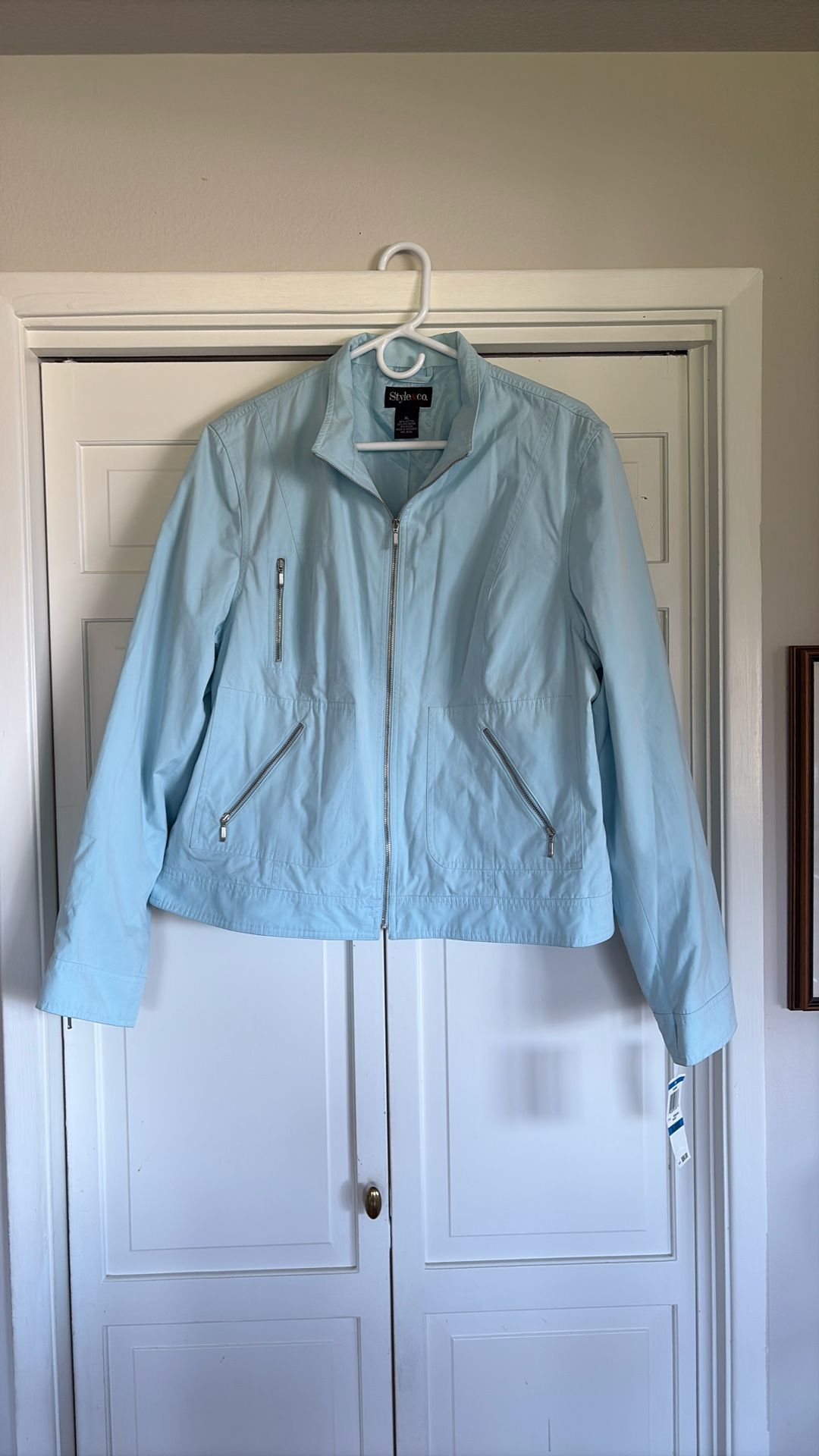 New, Style & Co. Coat, 64% Cotton, 38% Polyester, 16% Nylon