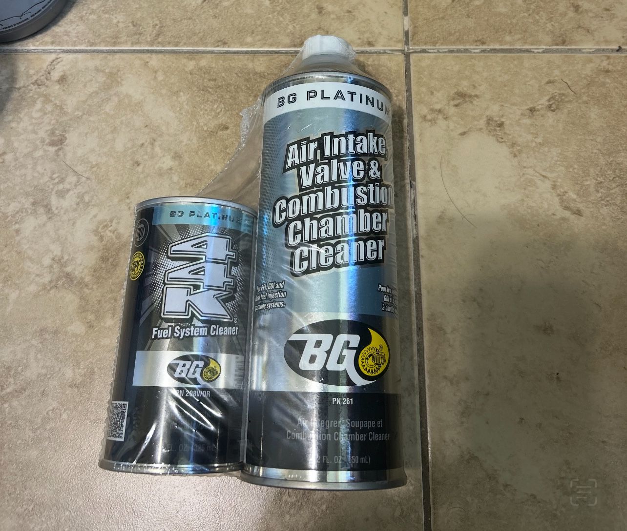 ⚙️ BG Platinum Air Intake & Fuel System Cleaner Combo (PN 261 + PN 208)