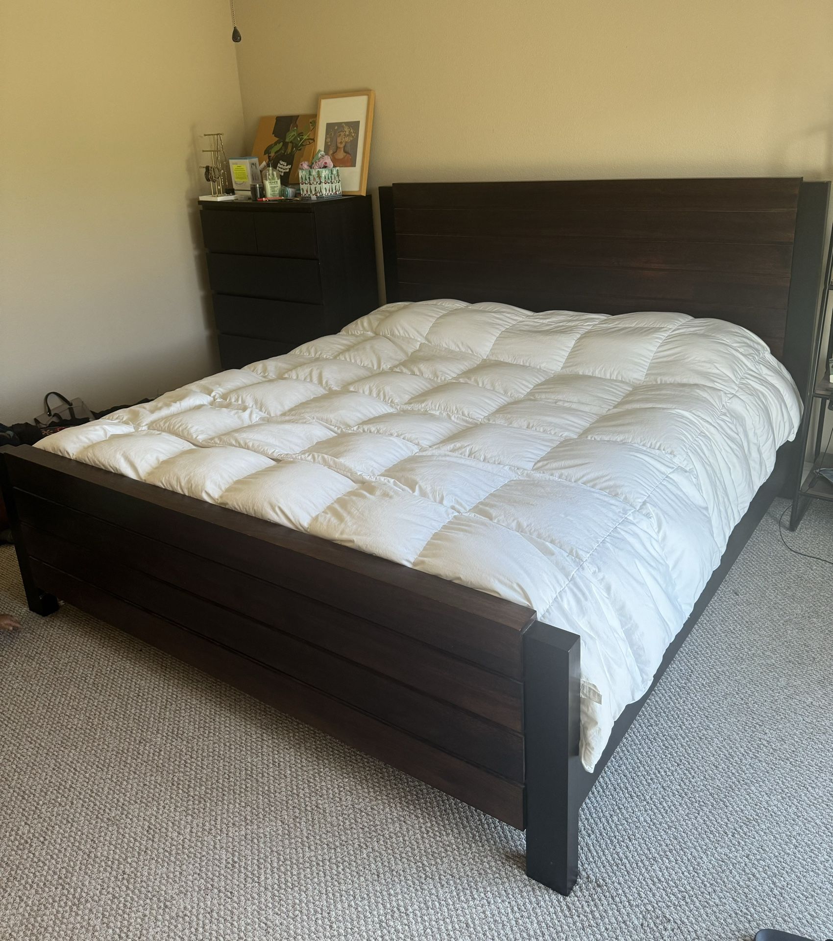 Crate and Barrel Forsyth King Bed Frame